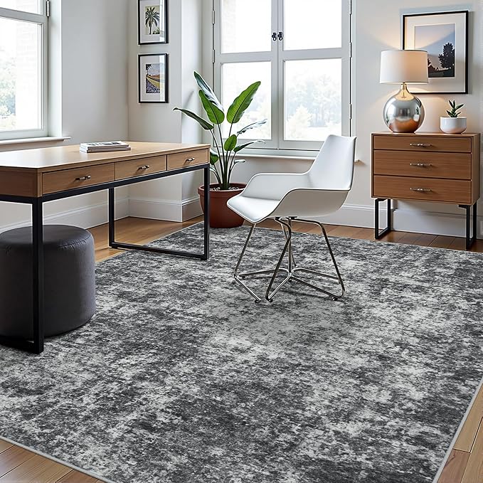 6x9 Area Rugs for Living Room Rug Washable: Abstract Rug for Dining Room - Image 3
