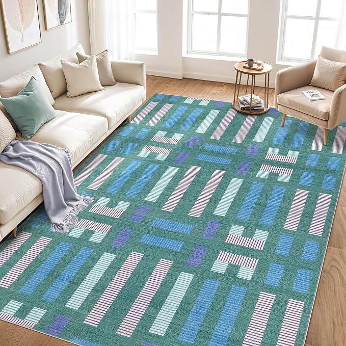 cotiled 5x7 Area Rugs Living Room Rug: Washable Boho Rugs - Image 6