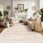 BILEEHOME Light Pink Nursery Rug by BILEEHOME