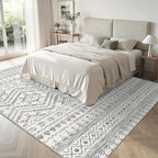 Miukiki 6x9 Area Rug for Living Room Moroccan Washable Rugs Non Slip Indoor - Image 7