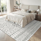 Miukiki 5x7 Area Rug for Living Room Moroccan Washable Rugs Non Slip Indoor - Image 7