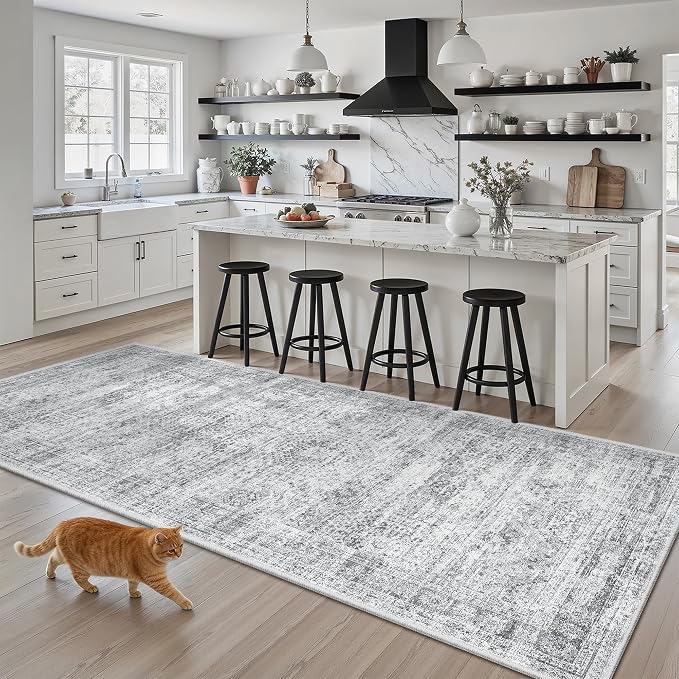 Soalmost Runner Rug 3x6 Washable Non-Slip Kitchen Runner Rugs - Image 2