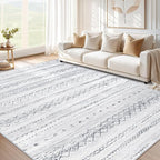 cotiled 8x10 Area Rugs Living Room Rug: Washable Boho Rugs by COTILED