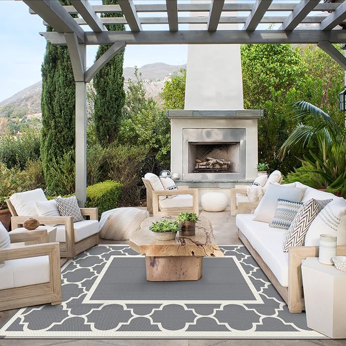 GENIMO 6' x 9' Outdoor Rug Waterproof - Image 2