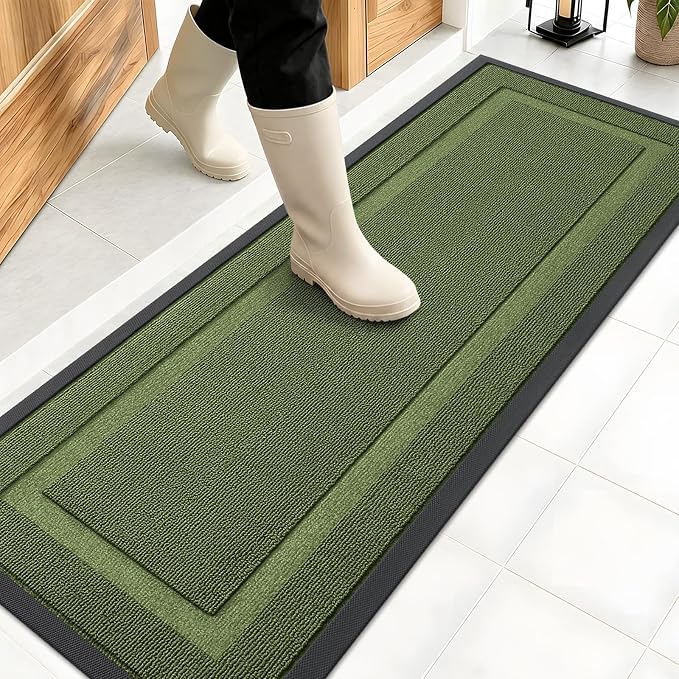 OLANLY Front Door Mat Indoor Outdoor Entrance, Waterproof All-Season, by OLANLY