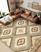 BESTSWEETIE Area Rug 7x9Rug Machine Washable Non-Slip Low Pile Print Pattern by BESTSWEETIE