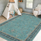 Boho 8x10 Large Teal Green Rugs - Image 8