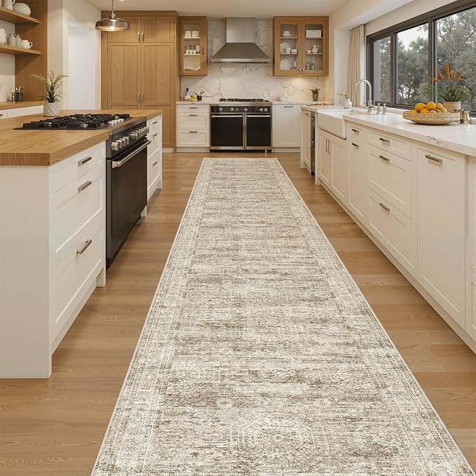 Soalmost Runner Rug 2'6" x 14' Washable Non-Slip Runner Rugs - Image 3