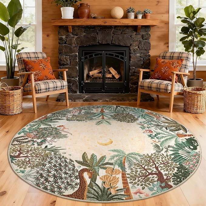 GarveeHome Round Area Rugs 6ft for Bedroom - Image 7