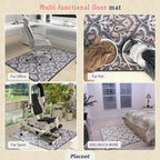 Heavy Duty Office Chair Mat for Carpet and Hardwood Floor Bohemian Desk Chair - Image 2