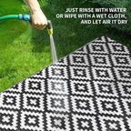 Outdoor Patio Plastic Straw Rug - Image 4