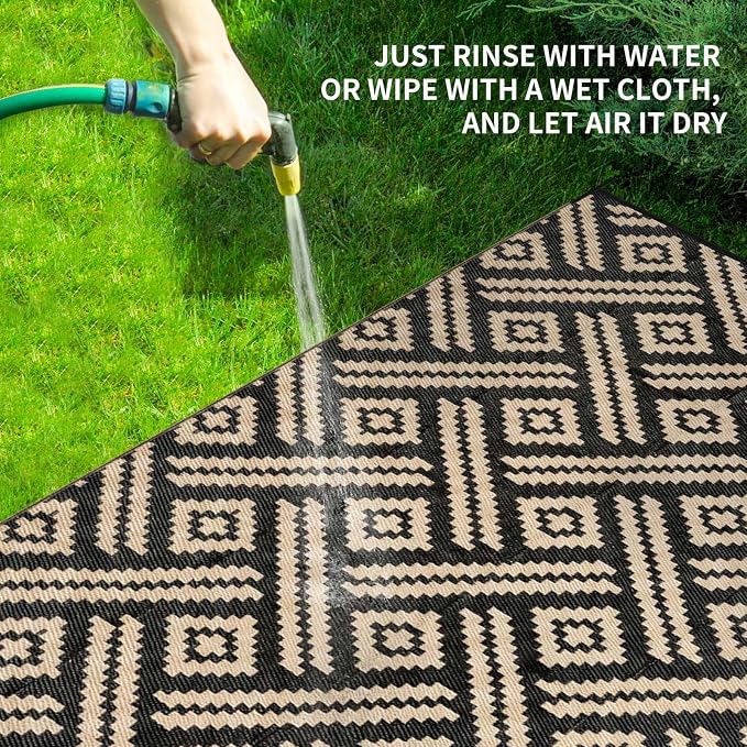 Outdoor Rugs Patio Camping Waterproof - Image 3