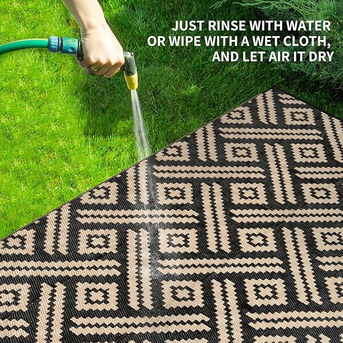 Outdoor Rugs Patio Camping Waterproof - Image 3