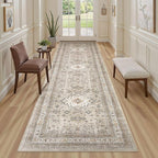 Vintage Hallway Runner Rug 3x8: Large Soft Washable Entryway - Image 4