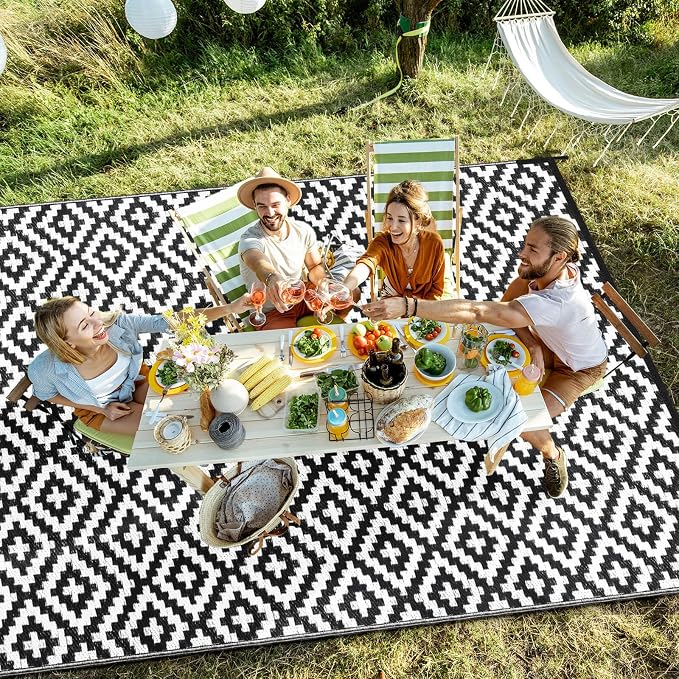 Outdoor Patio Plastic Straw Rug - Image 5