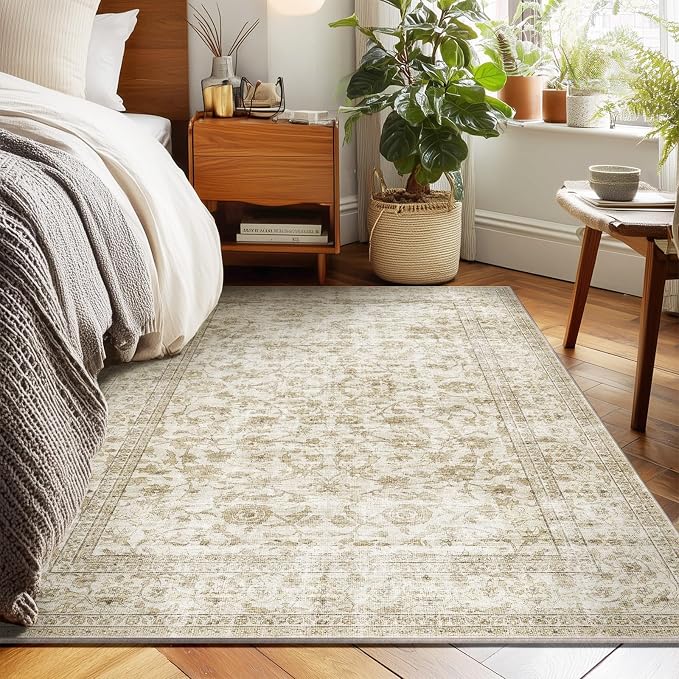 Machine Washable Throw Rugs for Entryway: Door Mat Indoor Entrance 4x6 Rug - Image 4