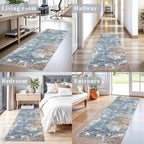 2x6 Non-Slip Washable Kitchen Runner Rug – Modern Abstract Carpet Runner - Image 3