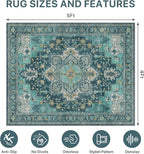 48"x60" Office Chair Mat for Hardwood Tile Floor, Under Desk Carpet Protector - Image 9