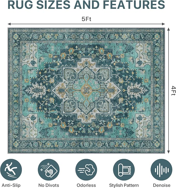 48"x60" Office Chair Mat for Hardwood Tile Floor, Under Desk Carpet Protector - Image 9