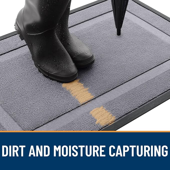 OLANLY Front Door Mat Indoor Outdoor Entrance, Waterproof All-Season, - Image 4