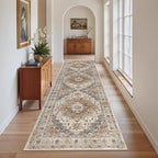 Madane Runner Rug 2'6''x8' Kitchen Runner, Hallway Runner Printed Vintage - Image 2