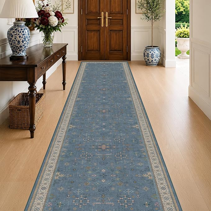 Vintage 3x12 Long Hallway Runner Rug by HazoHaus