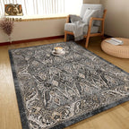 Washable Area Rug 6' x 9' Vintage Traditional Persian Mat - Image 4