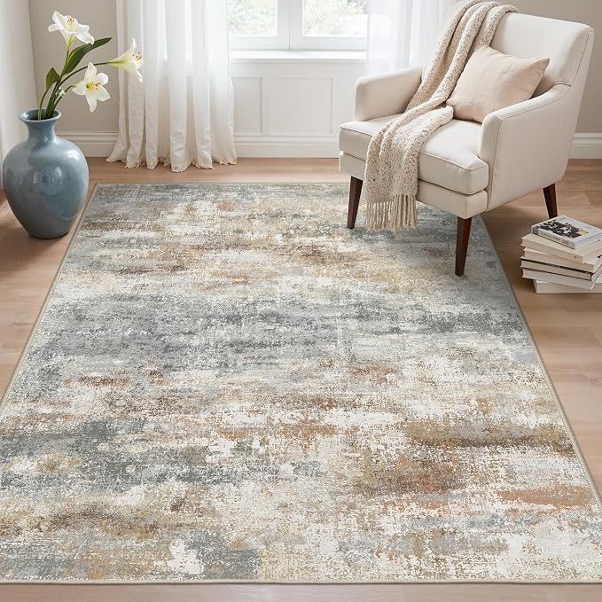 BEIMO Area Rugs 6x9 for Living Room Bedroom, Modern Abstract Machine Washable by BEIMO