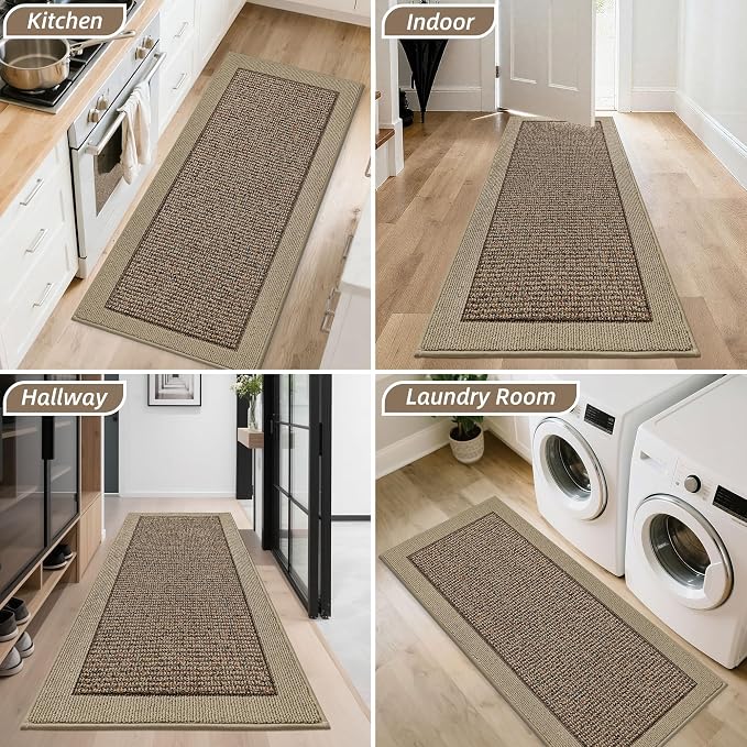 BEQHAUSE Indoor Door Mat 24" x 60", Dirt Trapper Door Mats Non-Slip Entryway - Image 8