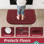 BEQHAUSE 30x18 Inch Kitchen Rug Mat Durable Kitchen Rugs Non-Slip Washable - Image 5