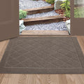 BEQHAUSE Dirt Trapper Door Mat 24" x 36", Doormat Non-Slip Entryway Rugs by BEQHAUSE