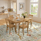 DUKINO 8x10 Rug, Washable Animal Living Room Rug - Image 4