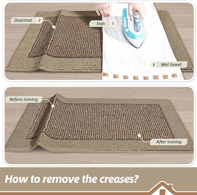 BEQHAUSE Indoor Door Mat 24" x 60", Dirt Trapper Door Mats Non-Slip Entryway - Image 9