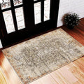 CHAMPLANT Area Rug 2'x3' Washable Door Mat Vintage Distressed Taupe Doormat by CHAMPLANT