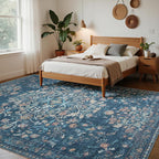 Washable Rugs 8x10 Area Rugs for Living Room, Ultra Soft Faux Wool Retro Carpets - Image 6