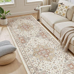 Vintage Hallway Runner Rug 3x8: Large Soft Washable Entryway - Image 5