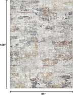 DMOYEST 7x9 Area Rugs for Living Room, Washable Large Abstract Rug, Non Slip - Image 2