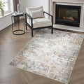 Washable Area Rug 3x5 Entryway Rug: Washable Modern Abstract Soft Thin Rug by FXRHLP