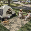 Easy Jute Rug Outdoor Indoor 5x7 Patio Mat Porch Entrance Light Brown Natural by WondRg