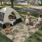 Easy Jute Rug Outdoor Indoor 5x7 Patio Mat Porch Entrance Light Brown Natural by WondRg