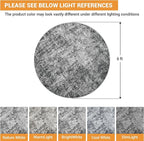 Round Rug 6ft Circle Rug Washable: Carpet Small Circular Area Rug - Image 2