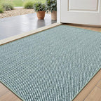 Ultra Thin Door Mat Indoor Entrance 17"x29", Low-Profile Indoor Door Mat by Unknown