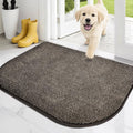 PURRUGS Dirt Trapping Door Mat Half Round 24" x 35.5", Non-Slip Machine by PURRUGS