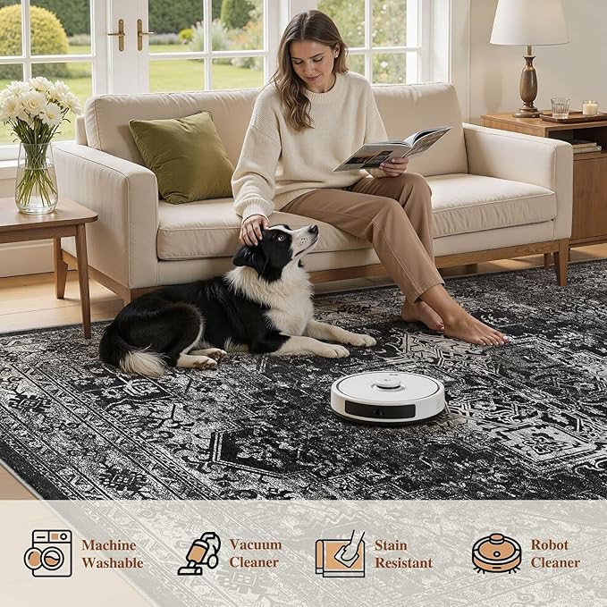 UERMEI 10x12 Area Rug Living Room Rugs - Image 6