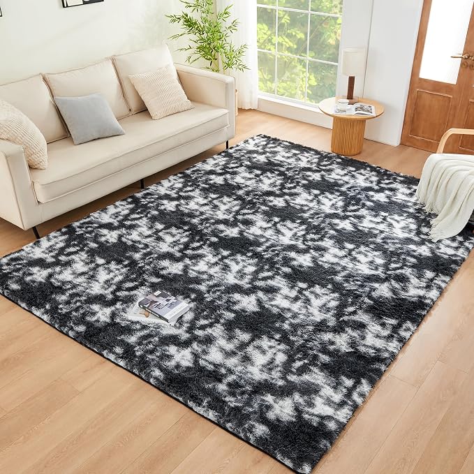 Litanika 9x12 Fluffy Shag Faux Fur Area Rug by Litanika