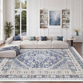 zesthome 8x10 Area Rugs for Living Room, Non-Slip Backing Washable Rugs by Zesthome