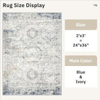 Soalmost 2x3 Washable Rugs for Kitchen, Powder Room Small Area Rug Non-Slip - Image 5