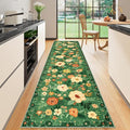 DUKINO Runner Rug for Hallway, 2.6x10 Washable Floral Long Kitchen Rug by DUKINO