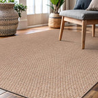 CAMILSON Easy Jute Rug 4x6, Indoor Outdoor Natural Color Farmhouse Area Rugs - Image 4