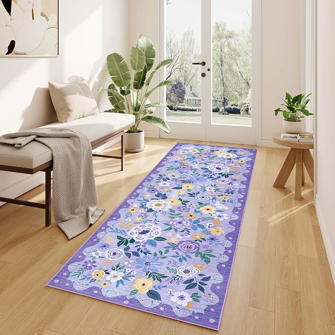 DUKINO 2x6 Runner Rug for Hallway, Washable Kitchen Rug - Image 3